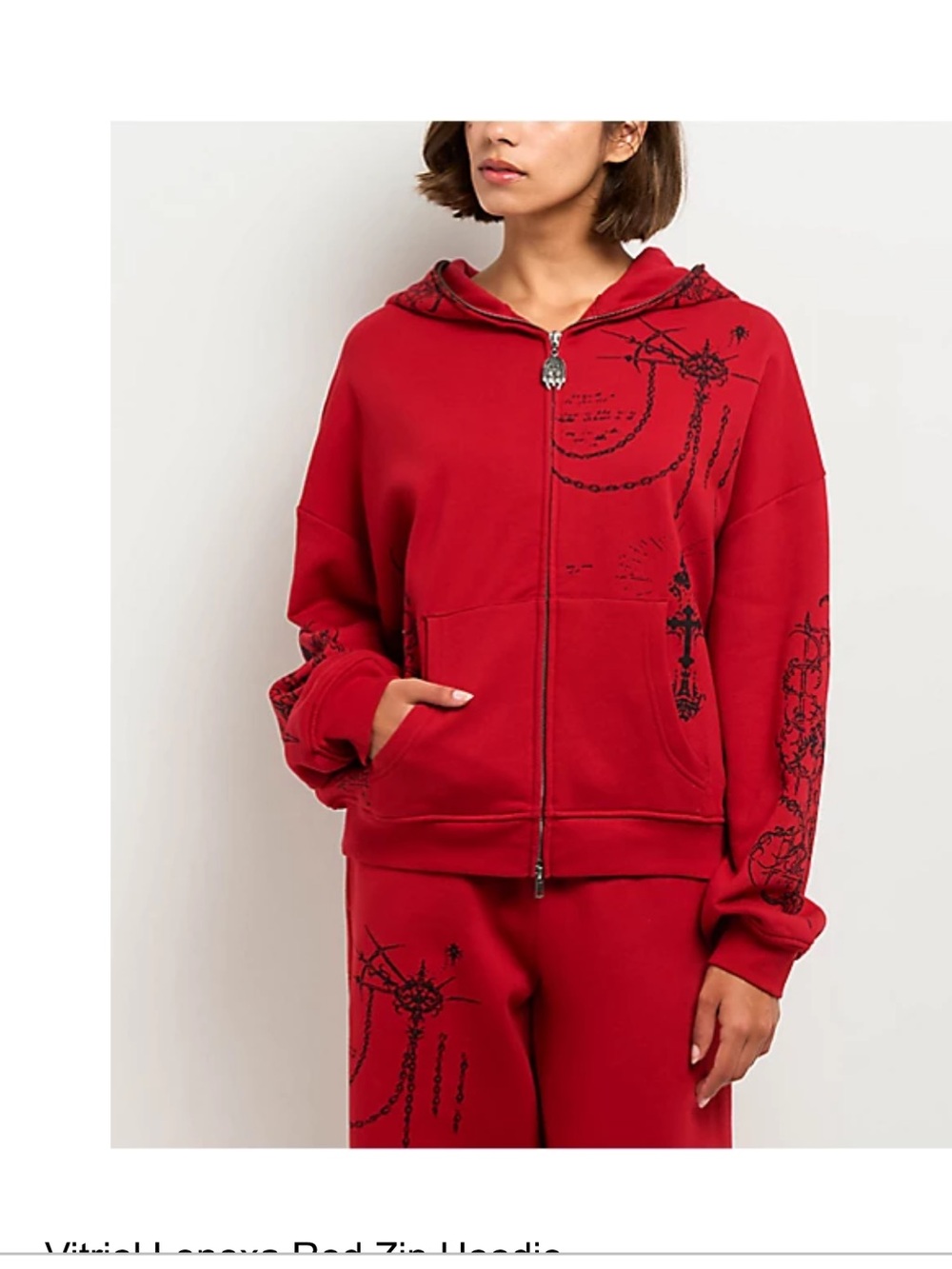 Vitriol Lenexa Red Zip Hoodie